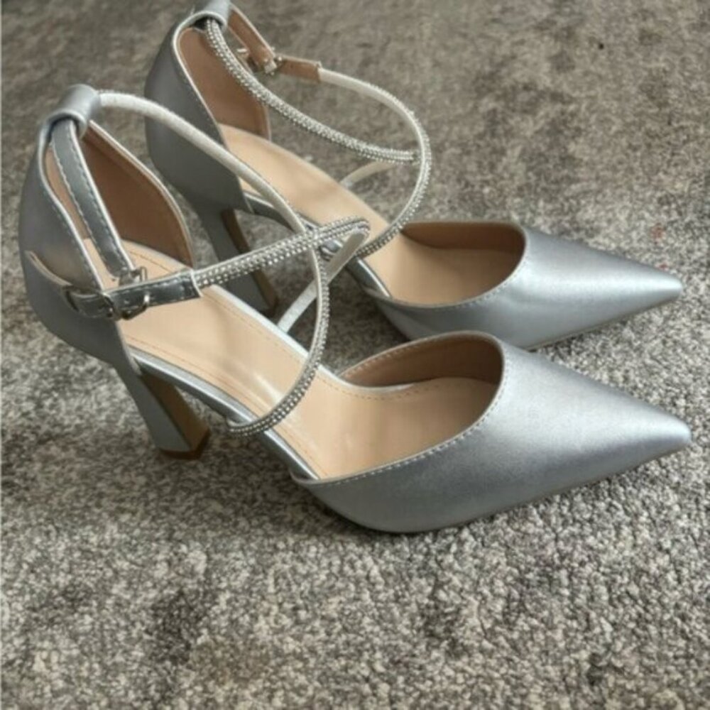 Silver Women's Heels
